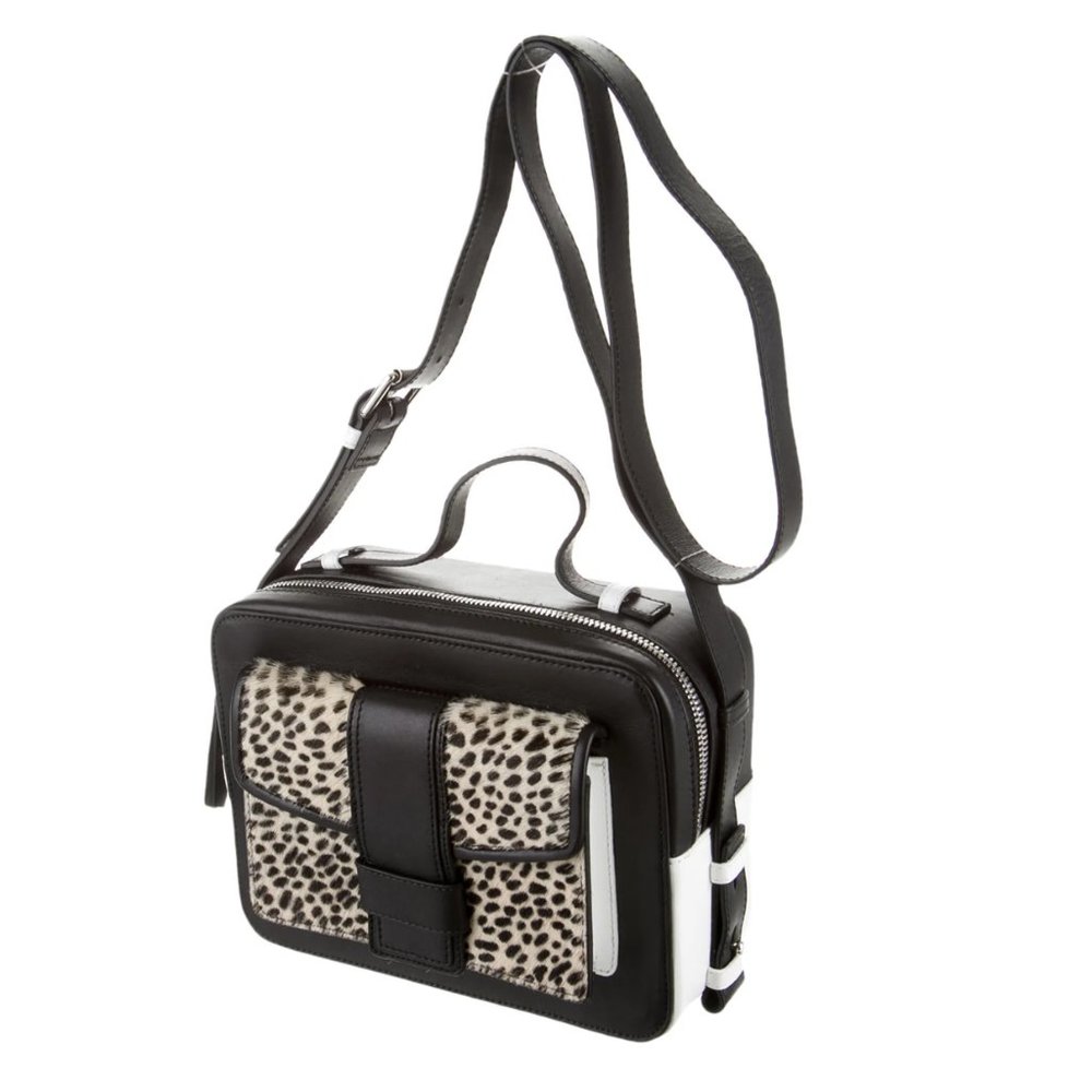 Sandro Alexa cheetah print bag